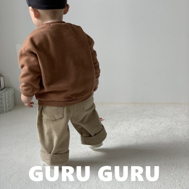 Guru Guru - Korean Baby Fashion - #babyfashion - Brushed Straight Pants - 9