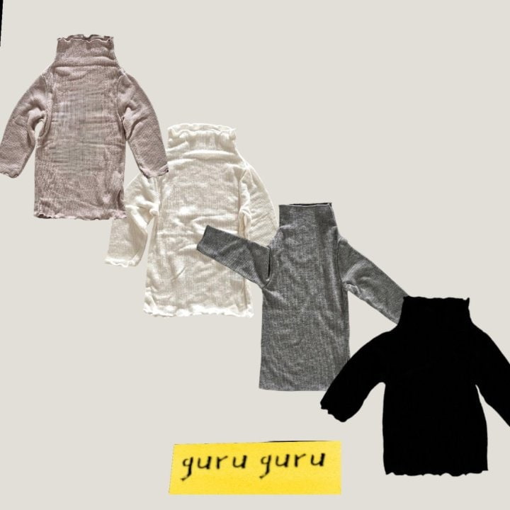 Guru Guru - Korean Baby Fashion - #babyfever - Inner Turtleneck Tee