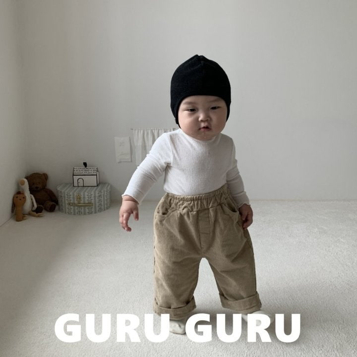 Guru Guru - Korean Baby Fashion - #babygirlfashion - Brushed Straight Pants - 11