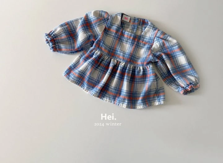 Hei - Korean Baby Fashion - #babyclothing - Check Blouse - 10