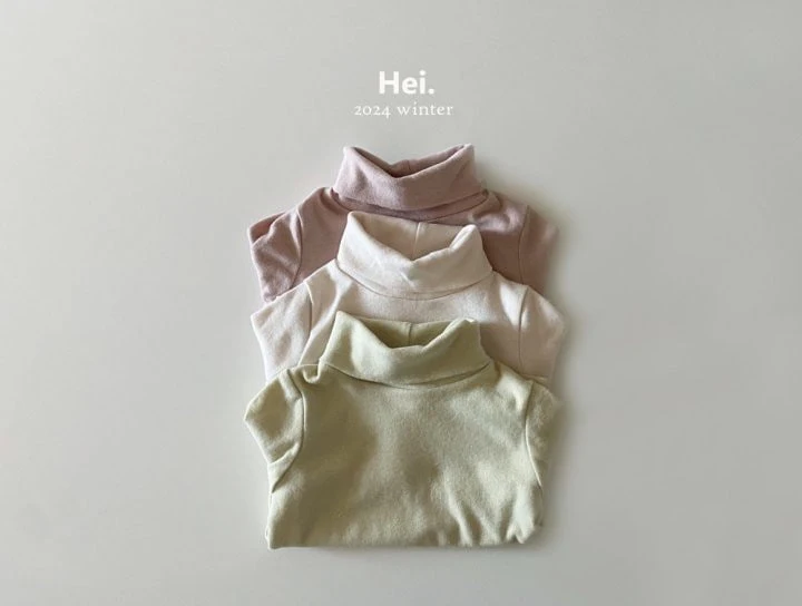 Hei - Korean Baby Fashion - #babyclothing - Soft Turtleneck Tee