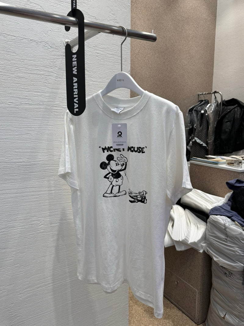 Heil - Korean Women Fashion - #momslook - Plain Mickey Tee - 2