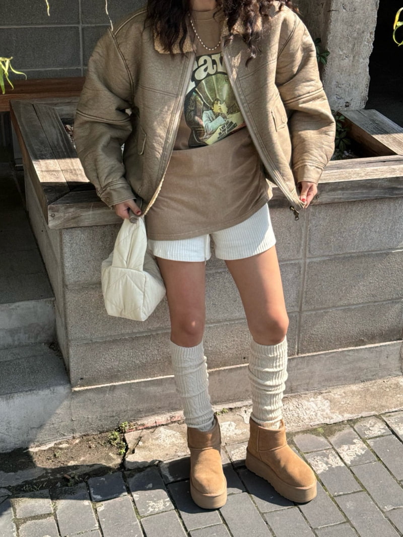 Heil - Korean Women Fashion - #momslook - Knit Shorts