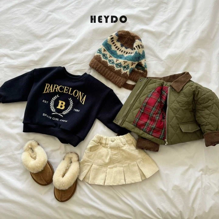 Heydo - Korean Children Fashion - #Kfashion4kids - Corduroy Pleated Skirt - 6