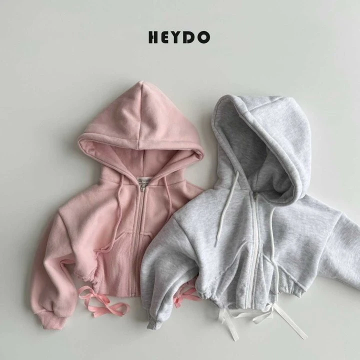 Heydo - Korean Children Fashion - #childofig - Cropped Hooded Zip-up