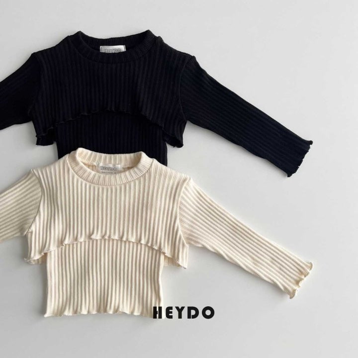 Heydo - Korean Children Fashion - #designkidswear - Ribbed Double Tee