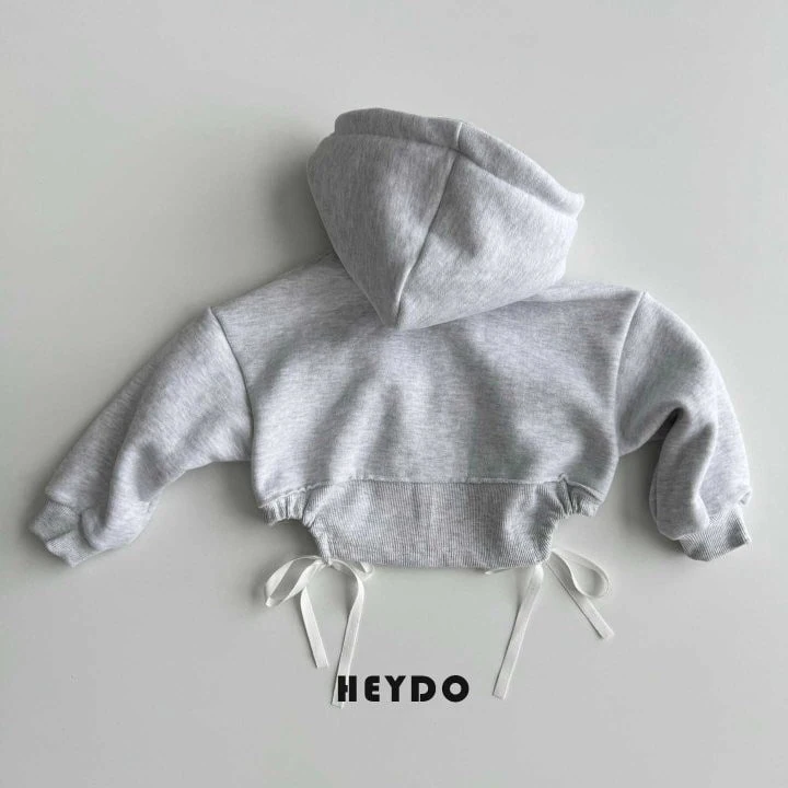 Heydo - Korean Children Fashion - #designkidswear - Cropped Hooded Zip-up - 4