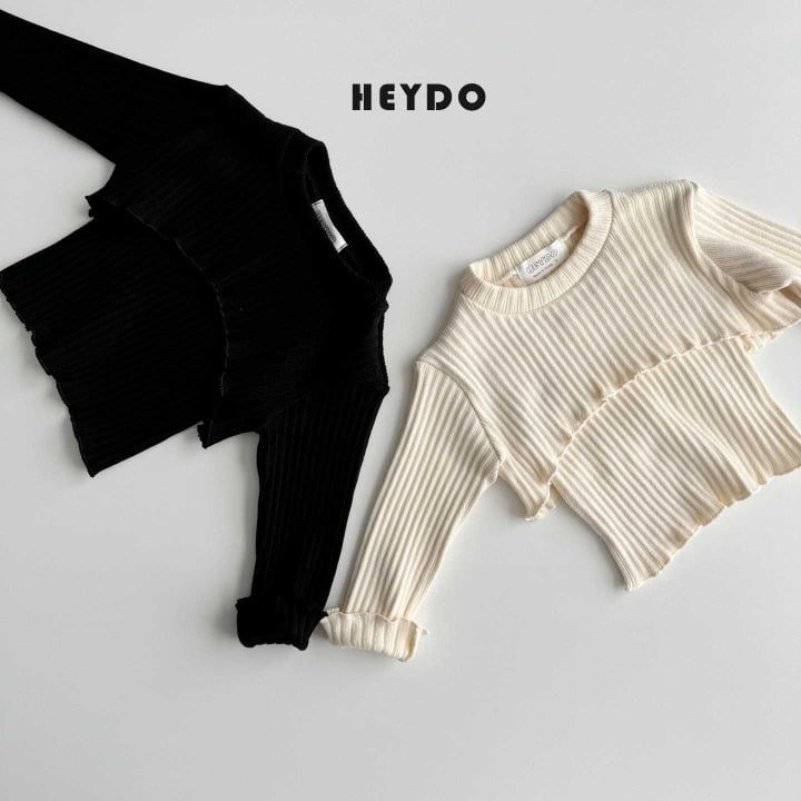 Heydo - Korean Children Fashion - #discoveringself - Ribbed Double Tee - 2