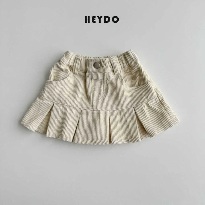 Heydo - Korean Children Fashion - #discoveringself - Corduroy Pleated Skirt