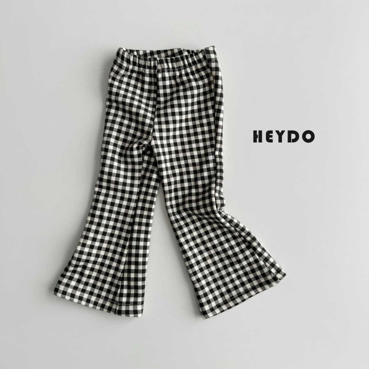 Heydo - Korean Children Fashion - #fashionkids - Check Bootcut Pants