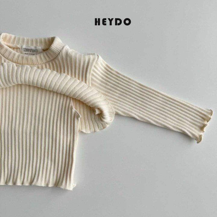 Heydo - Korean Children Fashion - #fashionkids - Ribbed Double Tee - 4