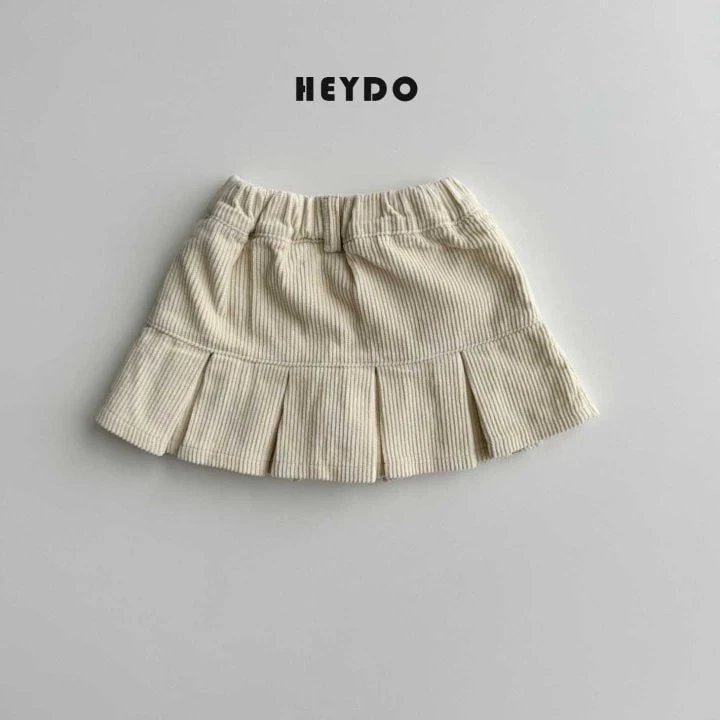 Heydo - Korean Children Fashion - #kidsshorts - Corduroy Pleated Skirt - 3