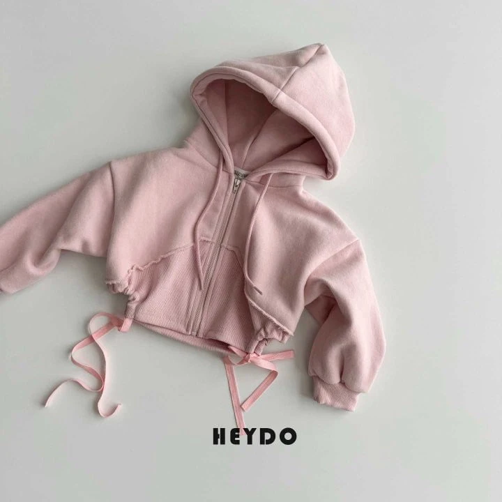 Heydo - Korean Children Fashion - #kidzfashiontrend - Cropped Hooded Zip-up - 8