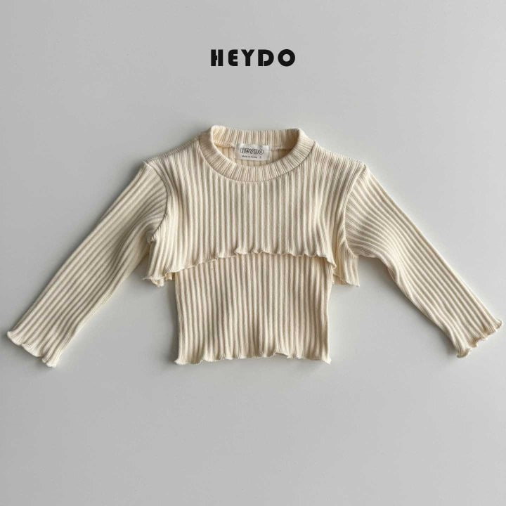 Heydo - Korean Children Fashion - #kidzfashiontrend - Ribbed Double Tee - 6