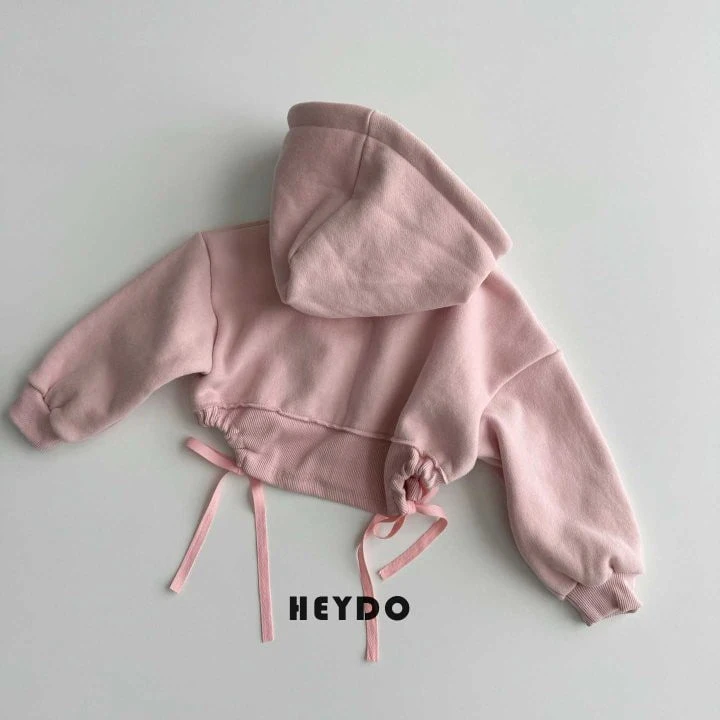 Heydo - Korean Children Fashion - #littlefashionista - Cropped Hooded Zip-up - 10