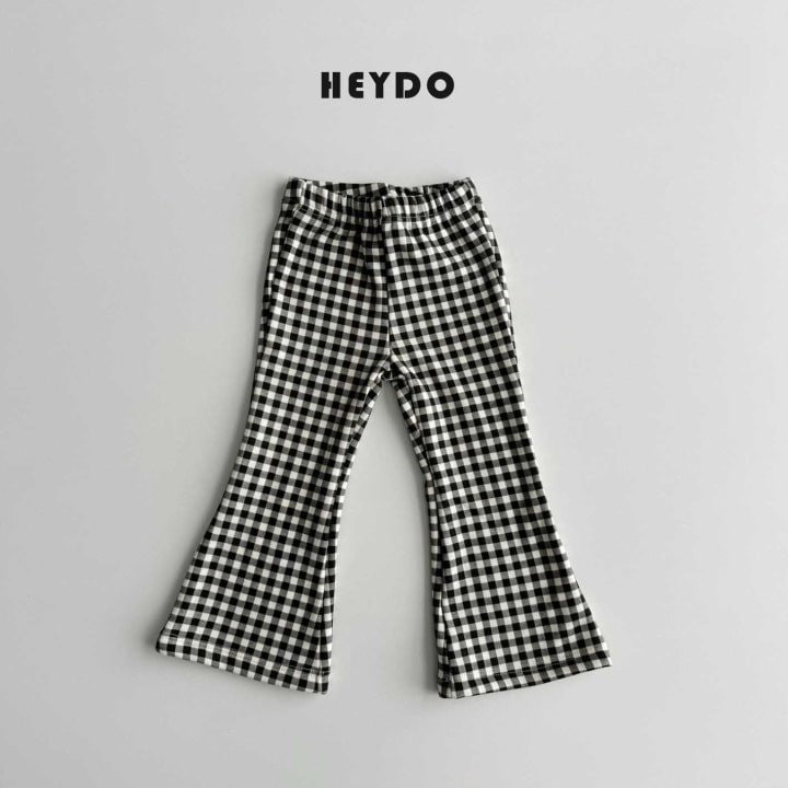 Heydo - Korean Children Fashion - #littlefashionista - Check Bootcut Pants - 6