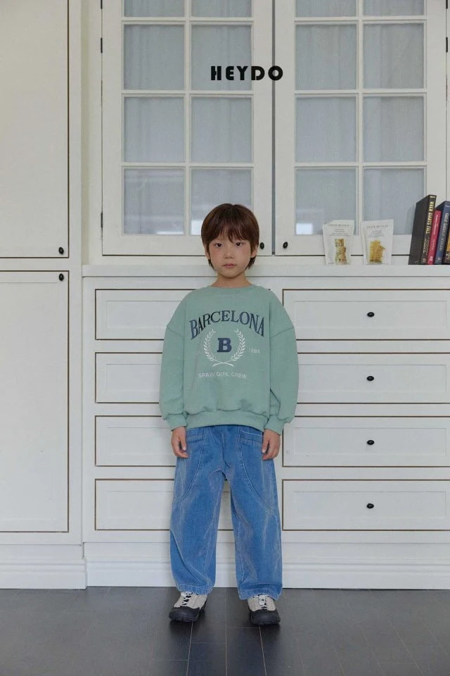 Heydo - Korean Children Fashion - #magicofchildhood - Velvet Wide Denim Pants - 6