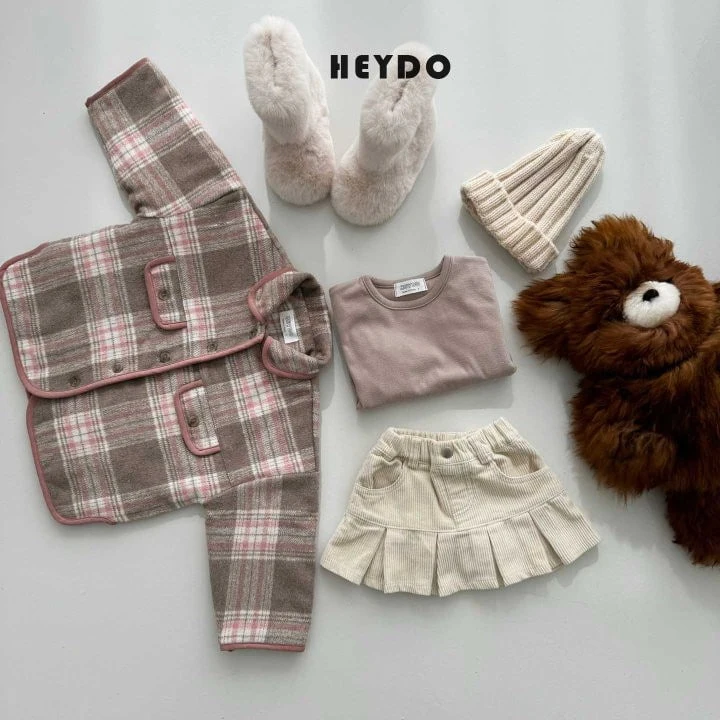 Heydo - Korean Children Fashion - #minifashionista - Corduroy Pleated Skirt - 9