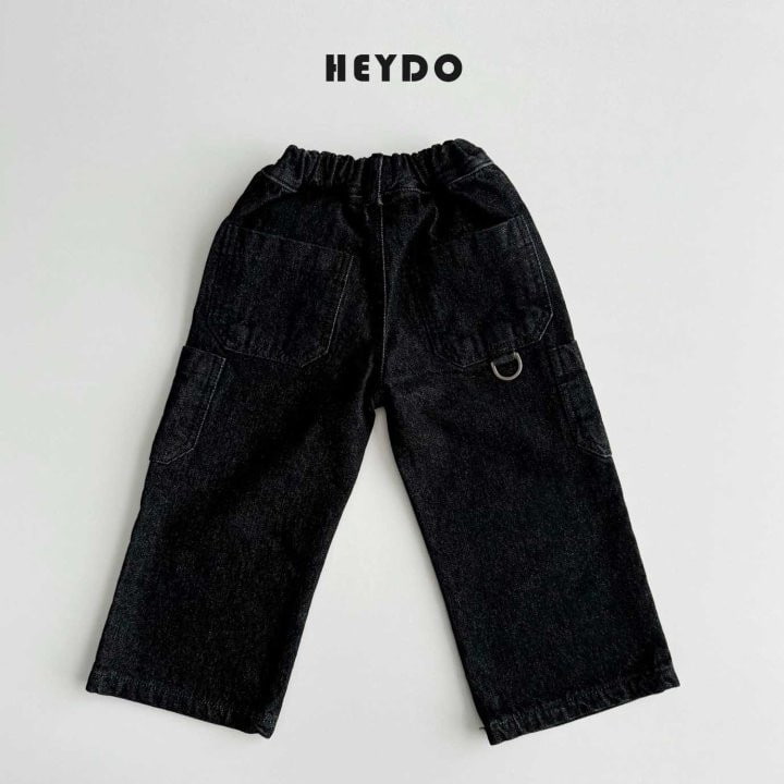 Heydo - Korean Children Fashion - #stylishchildhood - D-ring Denim Pants - 9