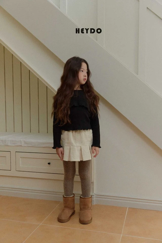 Heydo - Korean Children Fashion - #todddlerfashion - Corduroy Pleated Skirt - 11