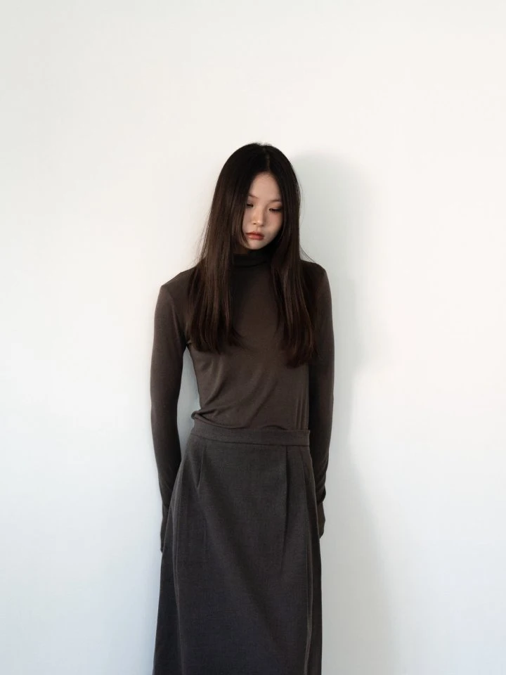 Hue - Korean Women Fashion - #momslook - Classic Turtleneck Tee - 3