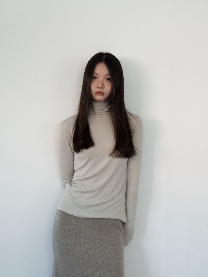 Hue - Korean Women Fashion - #momslook - Classic Turtleneck Tee - 7