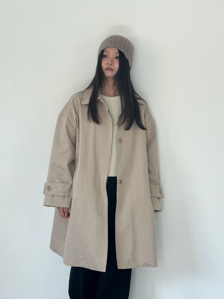 Hue - Korean Women Fashion - #momslook - Boxy Trench Coat