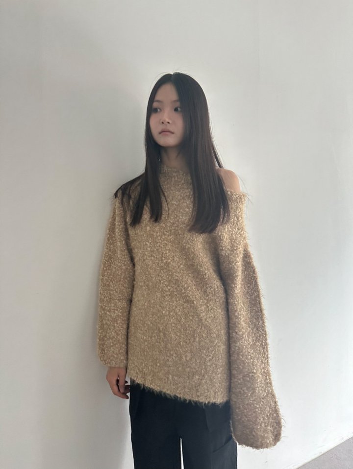 Hue - Korean Women Fashion - #momslook - Mongle Knit Sweater - 2