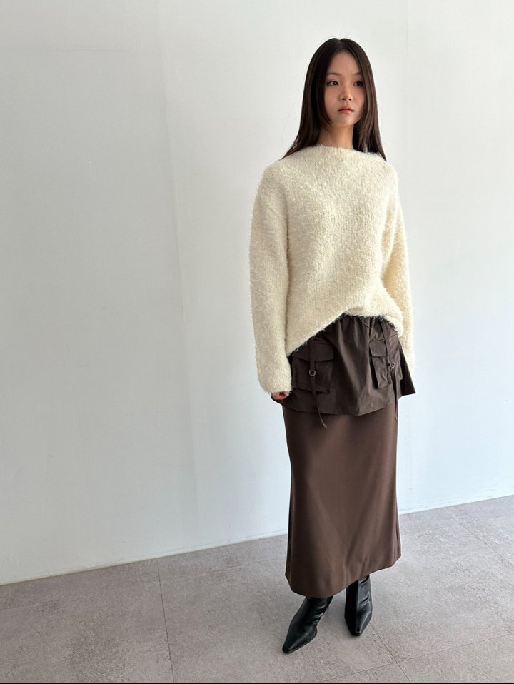 Hue - Korean Women Fashion - #momslook - Mongle Knit Sweater - 3