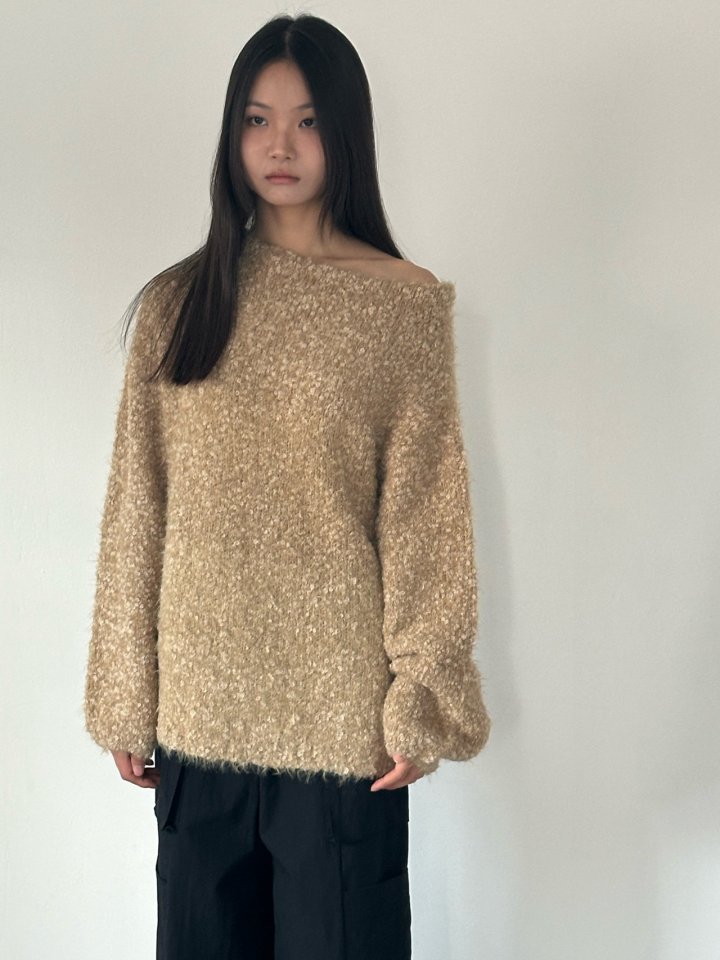 Hue - Korean Women Fashion - #romanticstyle - Mongle Knit Sweater - 10