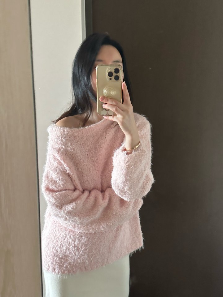 Hue - Korean Women Fashion - #vintageinspired - Mongle Knit Sweater - 6