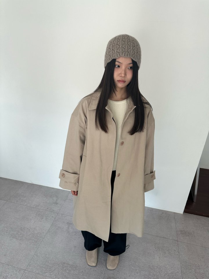 Hue - Korean Women Fashion - #vintagekidsstyle - Boxy Trench Coat - 8