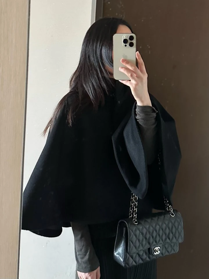 Hue - Korean Women Fashion - #womensfashion - Wool Cape - 11