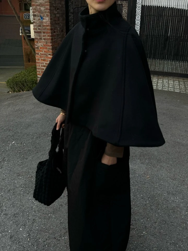 Hue - Korean Women Fashion - #womensfashion - Wool Cape - 9