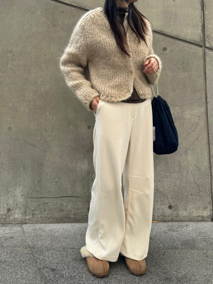 Hue - Korean Women Fashion - #momslook - Corduroy Pants - 4