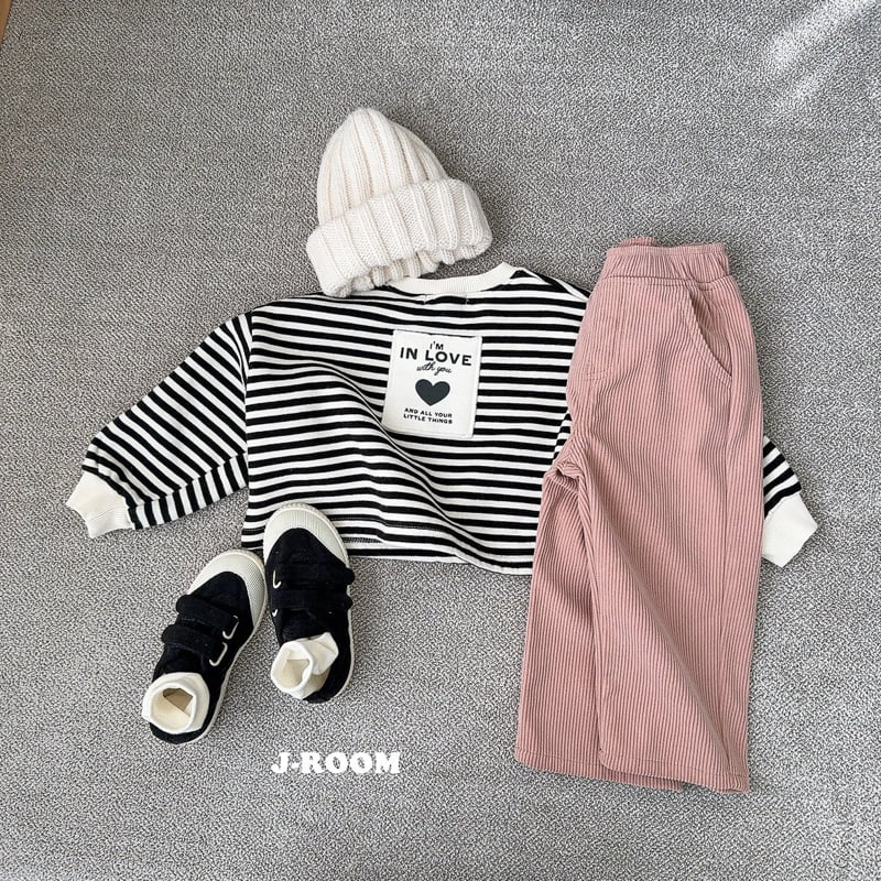 J-Room - Korean Children Fashion - #Kfashion4kids - Bonding Corduroy Straight Pants - 8