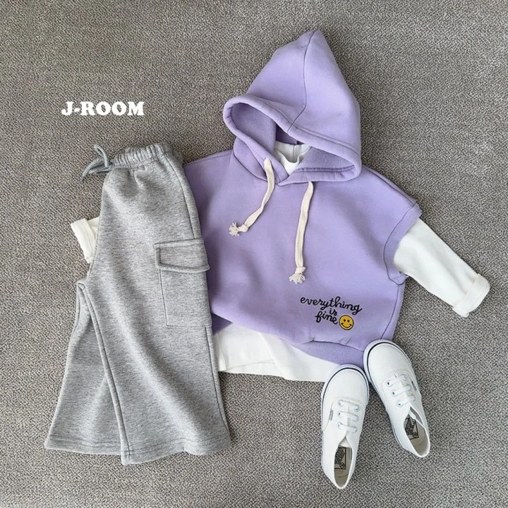 J-Room - Korean Children Fashion - #childofig - Lettering Embroidery Hood Vest - 7