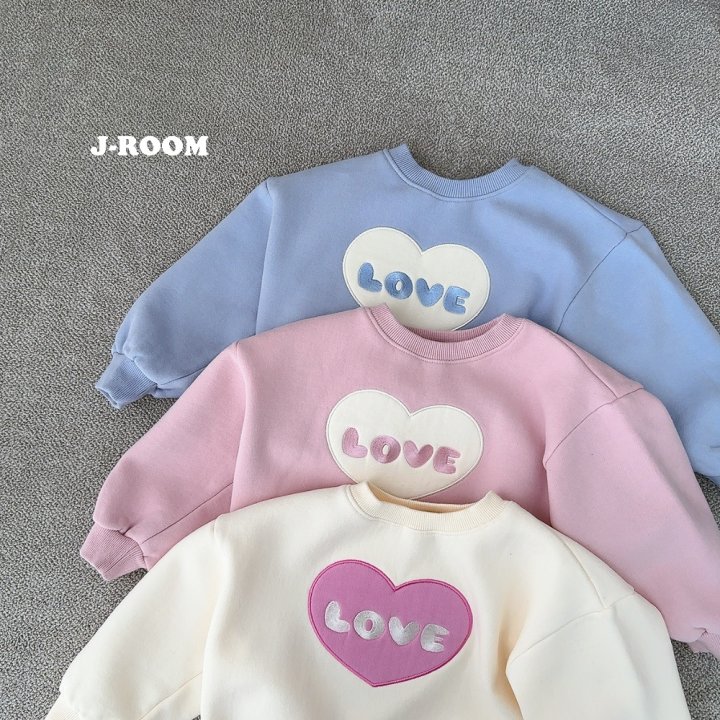 J-Room - Korean Children Fashion - #childofig - Heart Embroidery Sweatshirts