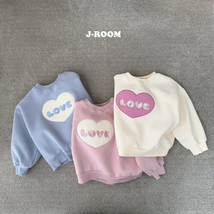 J-Room - Korean Children Fashion - #childrensboutique - Heart Embroidery Sweatshirts - 2