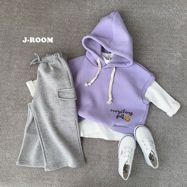 J-Room - Korean Children Fashion - #designkidswear - Fleece Cargo Wide Pants - 6