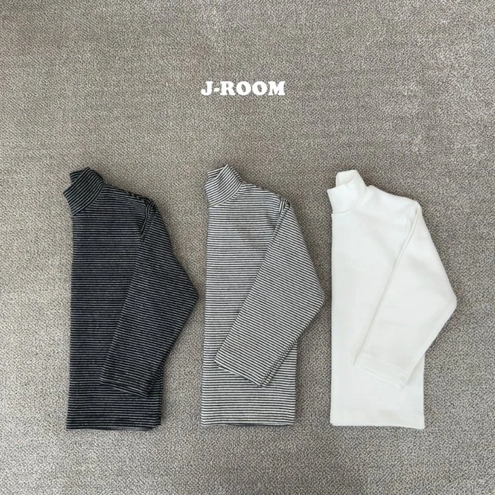 J-Room - Korean Children Fashion - #childrensboutique - Label Half Turtleneck Tee - 4