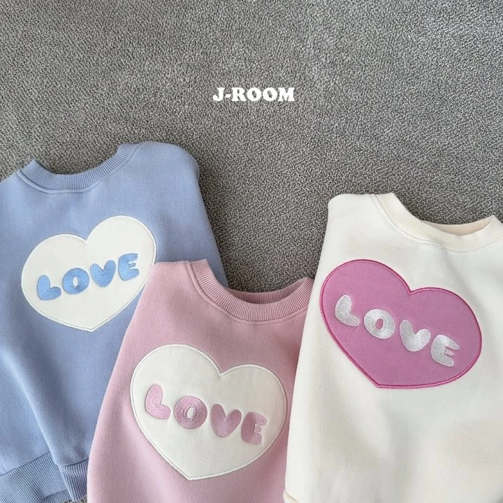 J-Room - Korean Children Fashion - #designkidswear - Heart Embroidery Sweatshirts - 3