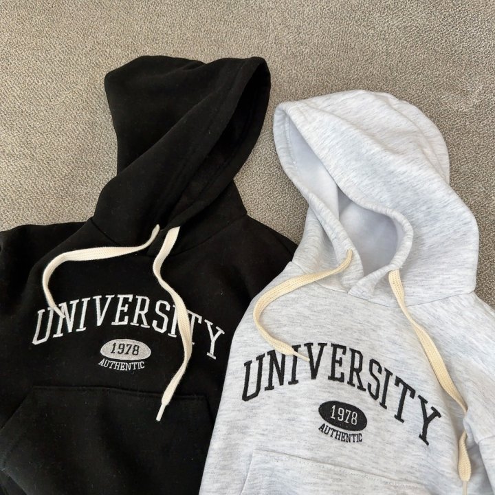 J-Room - Korean Children Fashion - #designkidswear - University Fleece Embroidery Hoody