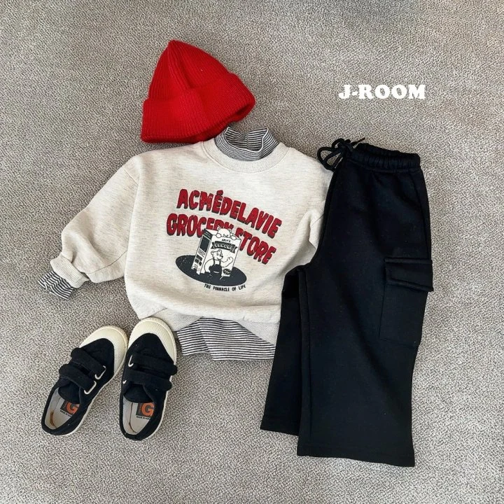 J-Room - Korean Children Fashion - #discoveringself - Fleece Cargo Wide Pants - 7