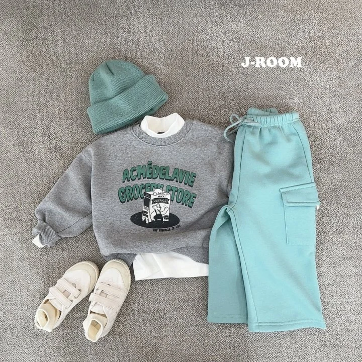 J-Room - Korean Children Fashion - #fashionkids - Fleece Cargo Wide Pants - 8