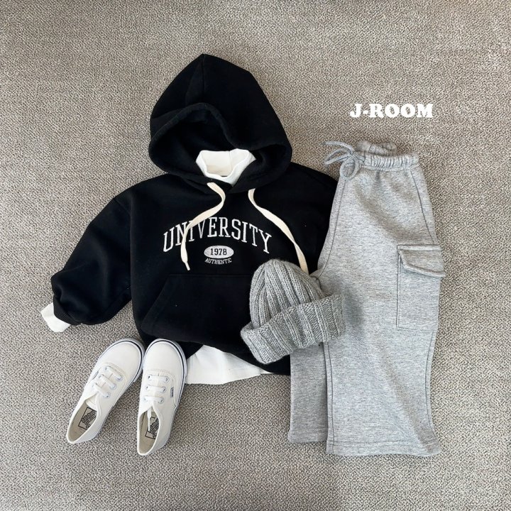 J-Room - Korean Children Fashion - #littlefashionista - University Fleece Embroidery Hoody - 8