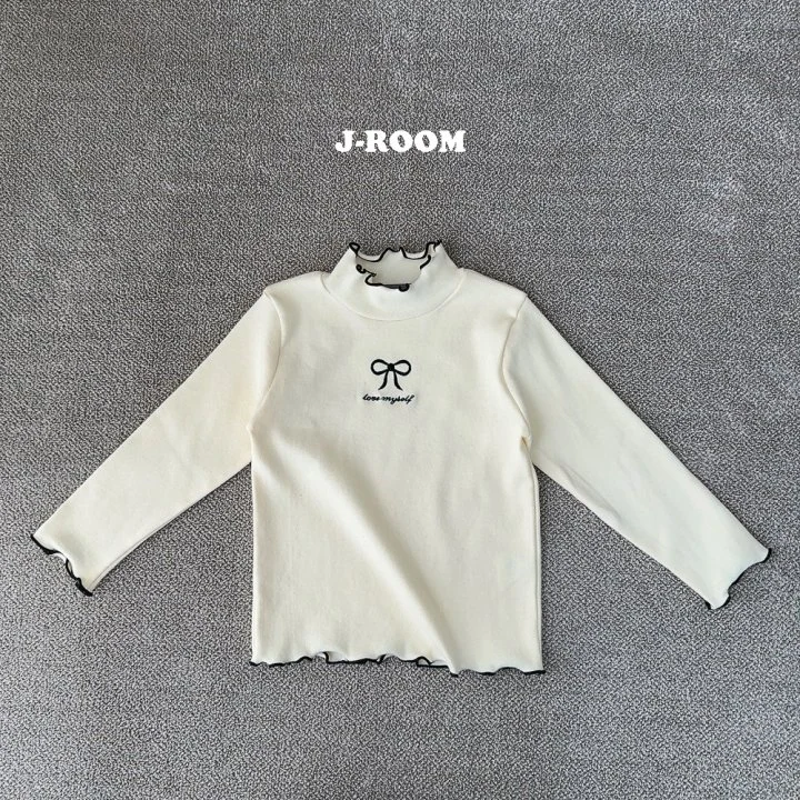 J-Room - Korean Children Fashion - #magicofchildhood - Peach Wave Turtleneck Tee - 8