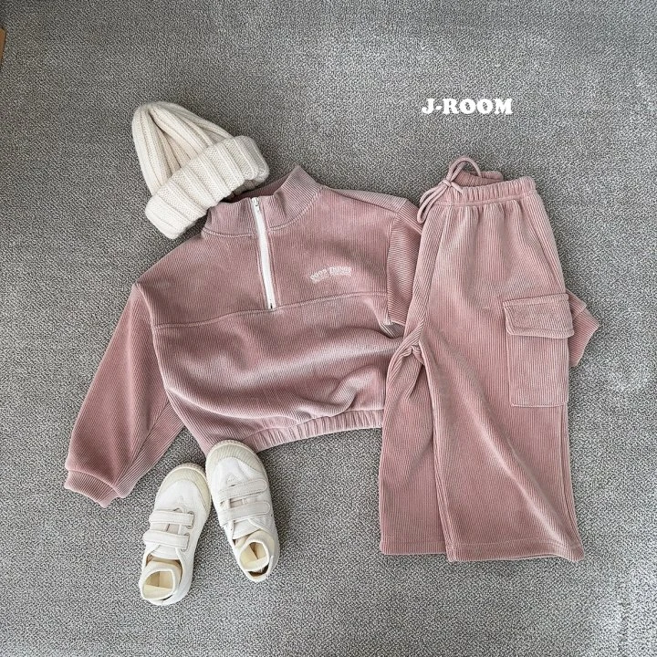 J-Room - Korean Children Fashion - #prettylittlegirls - Veloure Cargo Wide Pants - 9