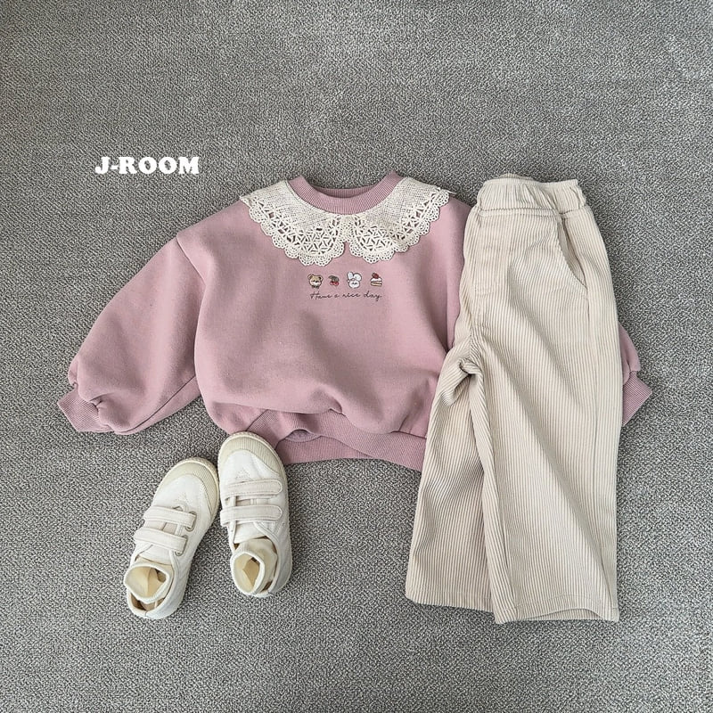 J-Room - Korean Children Fashion - #prettylittlegirls - Frill Embroidery Sweatshirts - 10