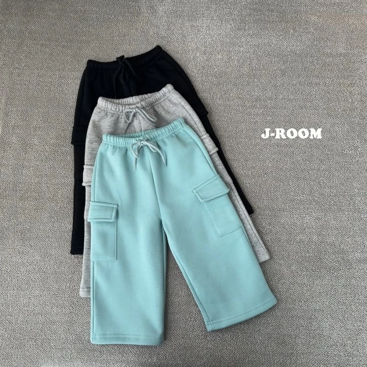 J-Room - Korean Children Fashion - #todddlerfashion - Fleece Cargo Wide Pants